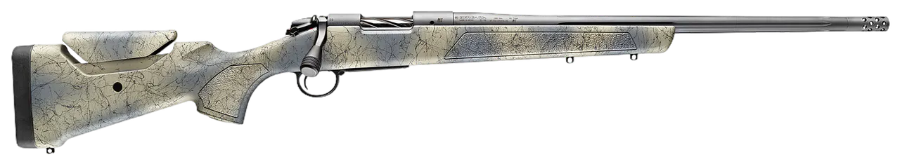 Bergara Rifles B14S815 B-14 Wilderness Sierra 25 Creedmoor 4+1 20" Sniper Gray Cerakote Fluted Threaded Barrel & Steel Drilled & Tapped Receiver, Sporter w/Adj Comb SoftTouch Wilderness Camo w/Black W