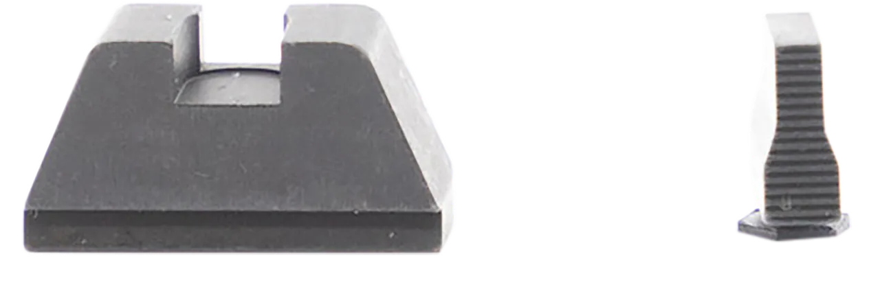 AmeriGlo GL429 Optic Compatible Sight Set for Glock XL Tall Serrated Front Sight-Black Rear Sight