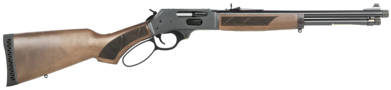Henry H009PGR3030 Protector Carbine 30-30 Win 4+1 16.50" Blued Threaded Barrel, Blued Steel Drilled & Tapped Receiver, American Walnut Fixed w/Pistol Grip Stock