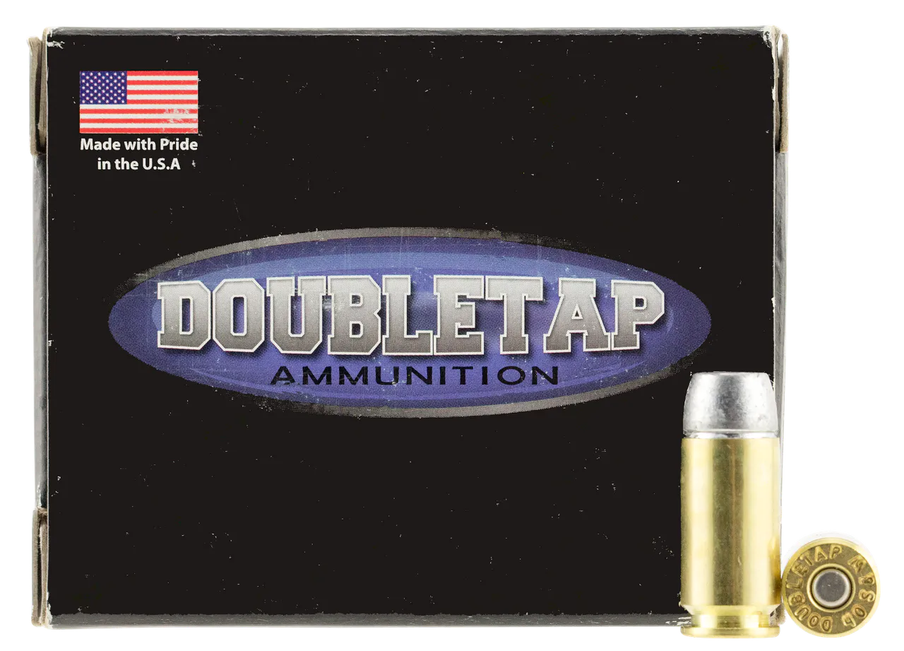 DoubleTap Ammunition 40200HC Hunter  40S&W 200gr Hard Cast Solid 20 Per Box/50 Case