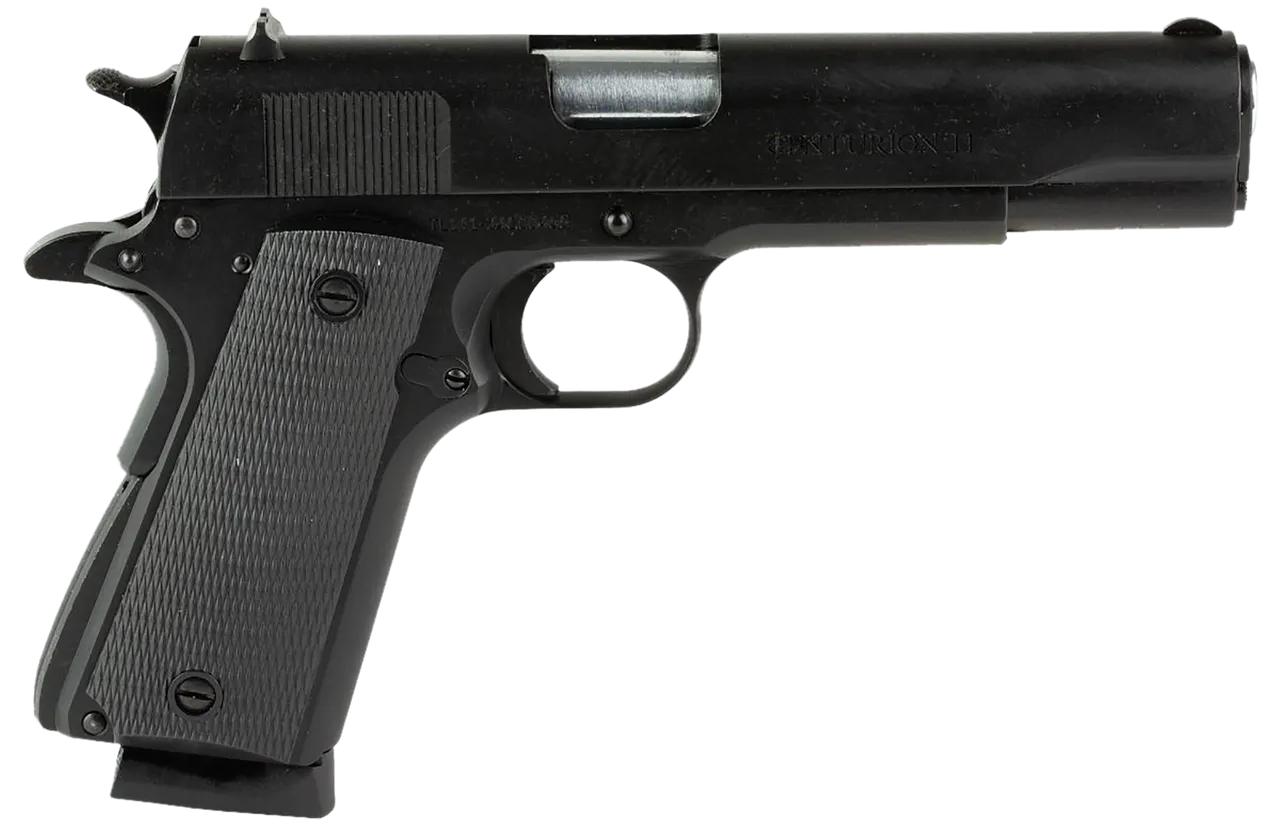 Century Arms HG9402N Centurion 11 45 ACP 8+1 5.01" Black Steel Barrel, Black Nitride Serrated Steel Slide, Black Grip