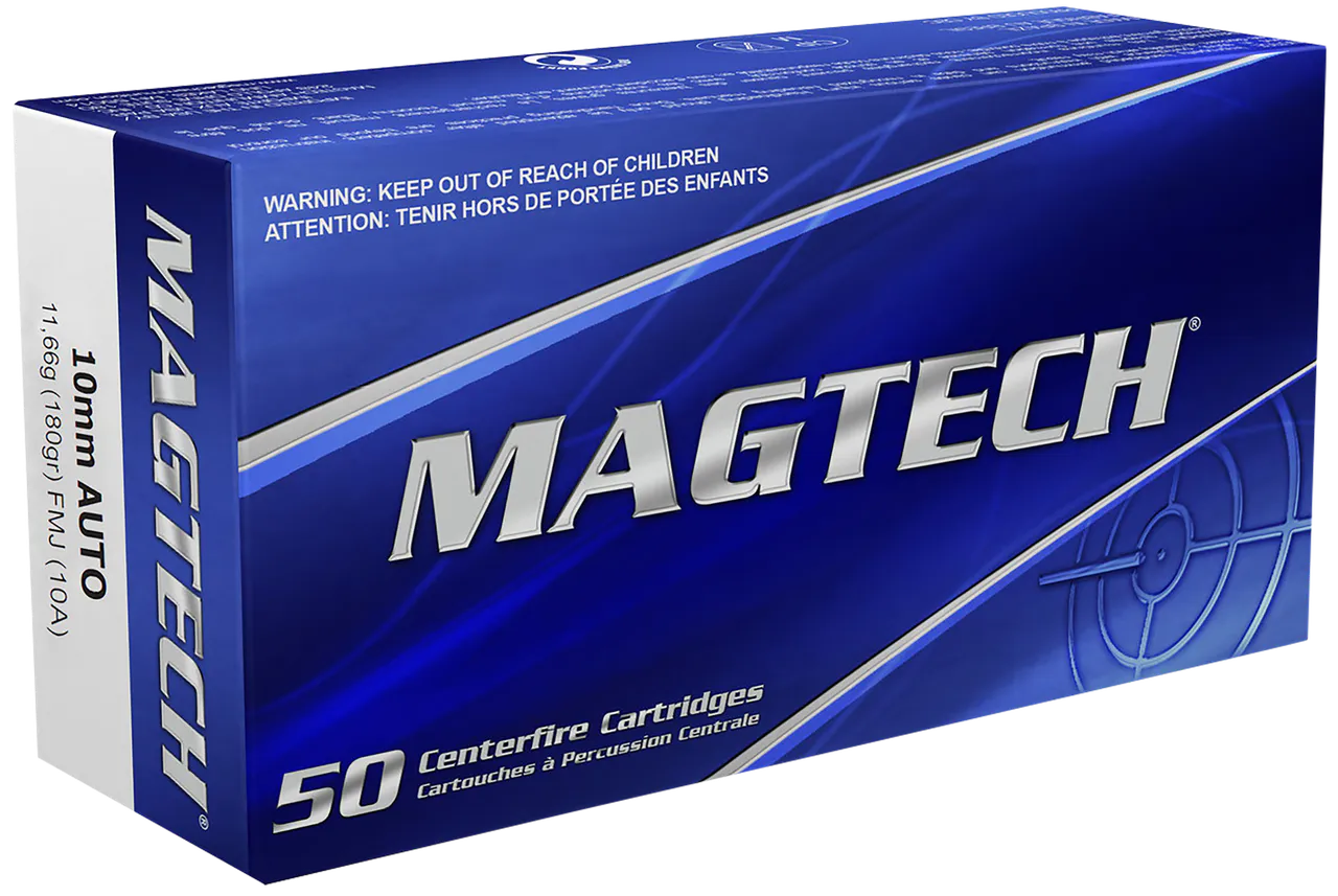 Magtech 10A Range/Training 10mmAuto 180gr Full Metal Jacket 50 Per Box/20 Case