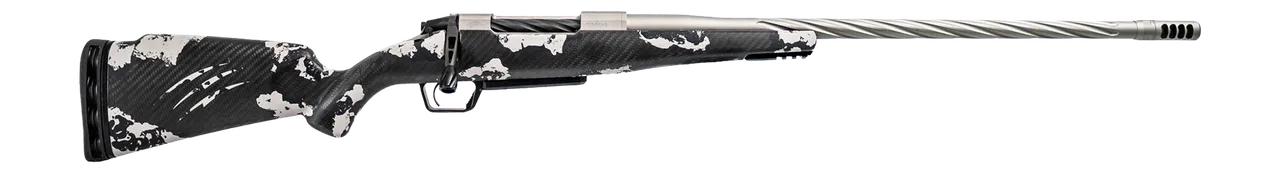 Fierce Firearms ROGSSX22CM20TP Twisted Rogue XP 22 Creedmoor 3+1 20" Tungsten Cerakote Spiral Fluted Barrel, Drilled & Tapped Receiver, BiPod Rail Forend, Phantom Camo LR Negative Comb Carbon Fiber St