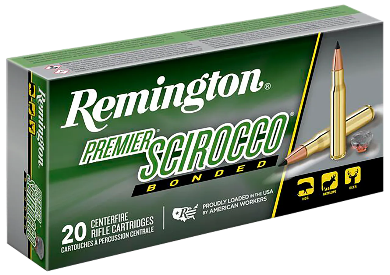 Remington Ammunition 29328 Premier Scirocco Bonded 30-06Springfield 180gr Swift Scirocco Bonded 20 Per Box/10 Case