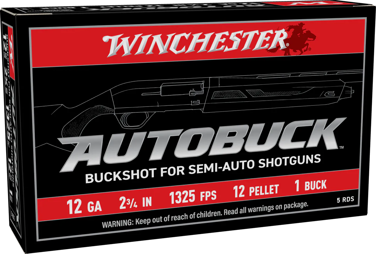 WIN USAB121 12G 2-3/4" BKSHOT 1 5/50