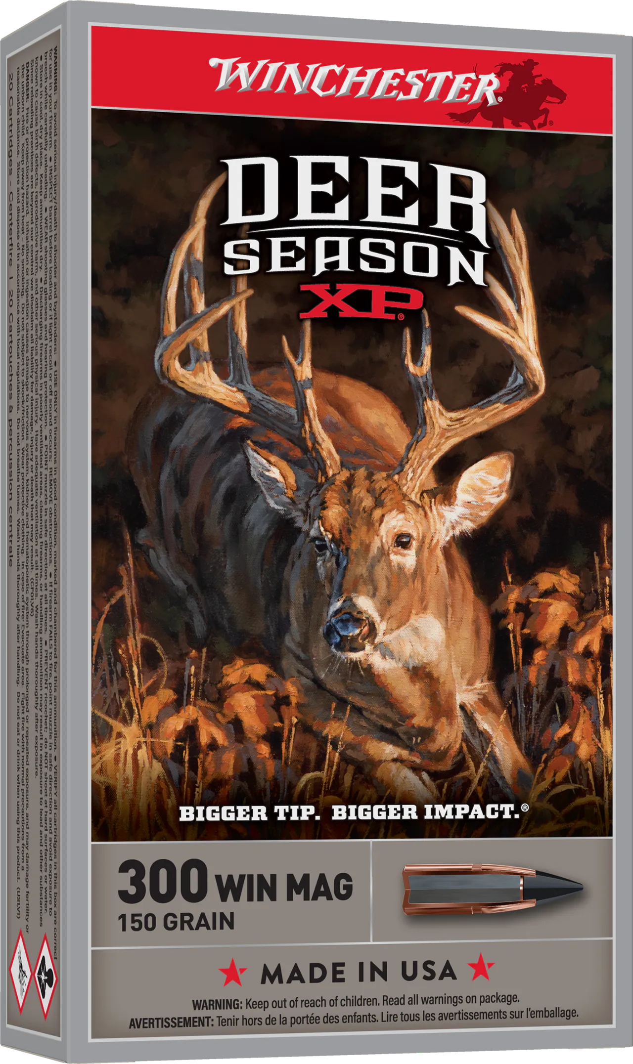 Winchester Ammo X300DS Deer Season XP 300WinMag 150gr Extreme Point 20 Per Box/10 Case