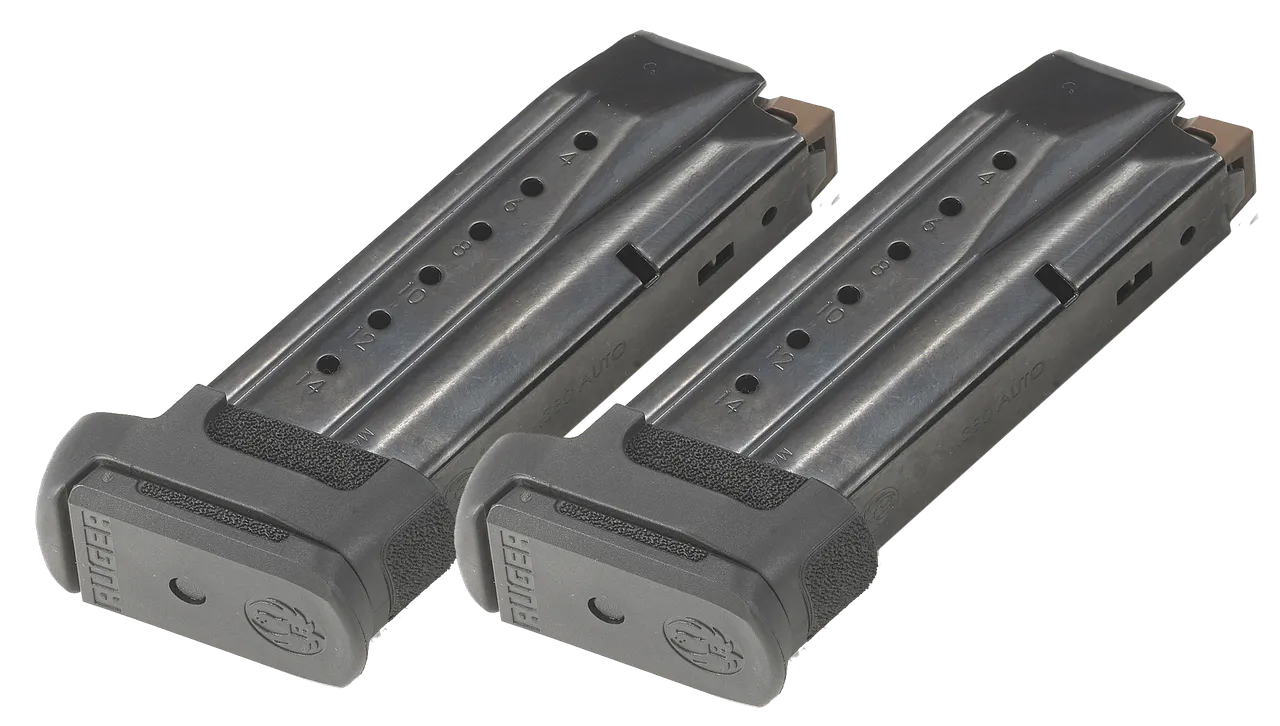 Ruger 90731 Security Value Pack 15rd 380 ACP Fits Security 380 Black Steel 2 Pack