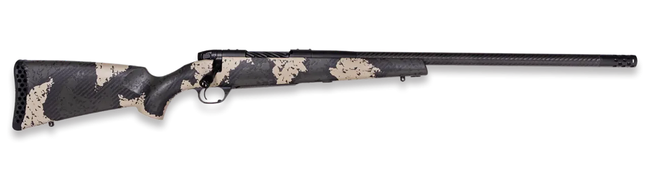 Weatherby MGS01N7MMBR2B Mark V Backcountry Guide 7mm BC BSF Carbon Graphite Black Cerakote/Peak 44 Blacktooth Exposed Carbon Fiber w/ Olive Green/Backpack Sponge Stock