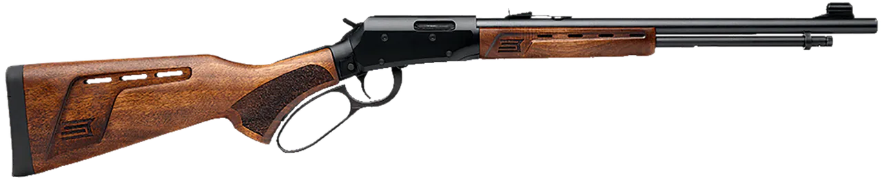 Savage Arms 46020 Revel Deluxe Full Size 22 LR 12+1 18" Black Threaded Barrel, Black Drilled & Tapped Aluminum Receiver, Satin Walnut Fixed Stock, Right Hand