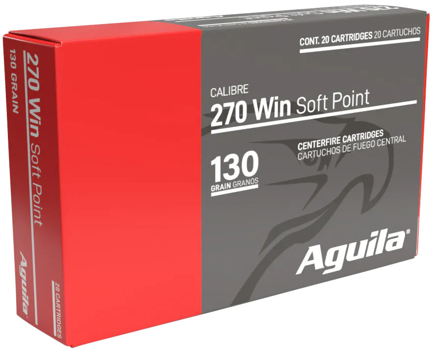 Aguila 8053AG   270Win 130gr InterLock Boat Tail Soft Point 20 Per Box/10 Case
