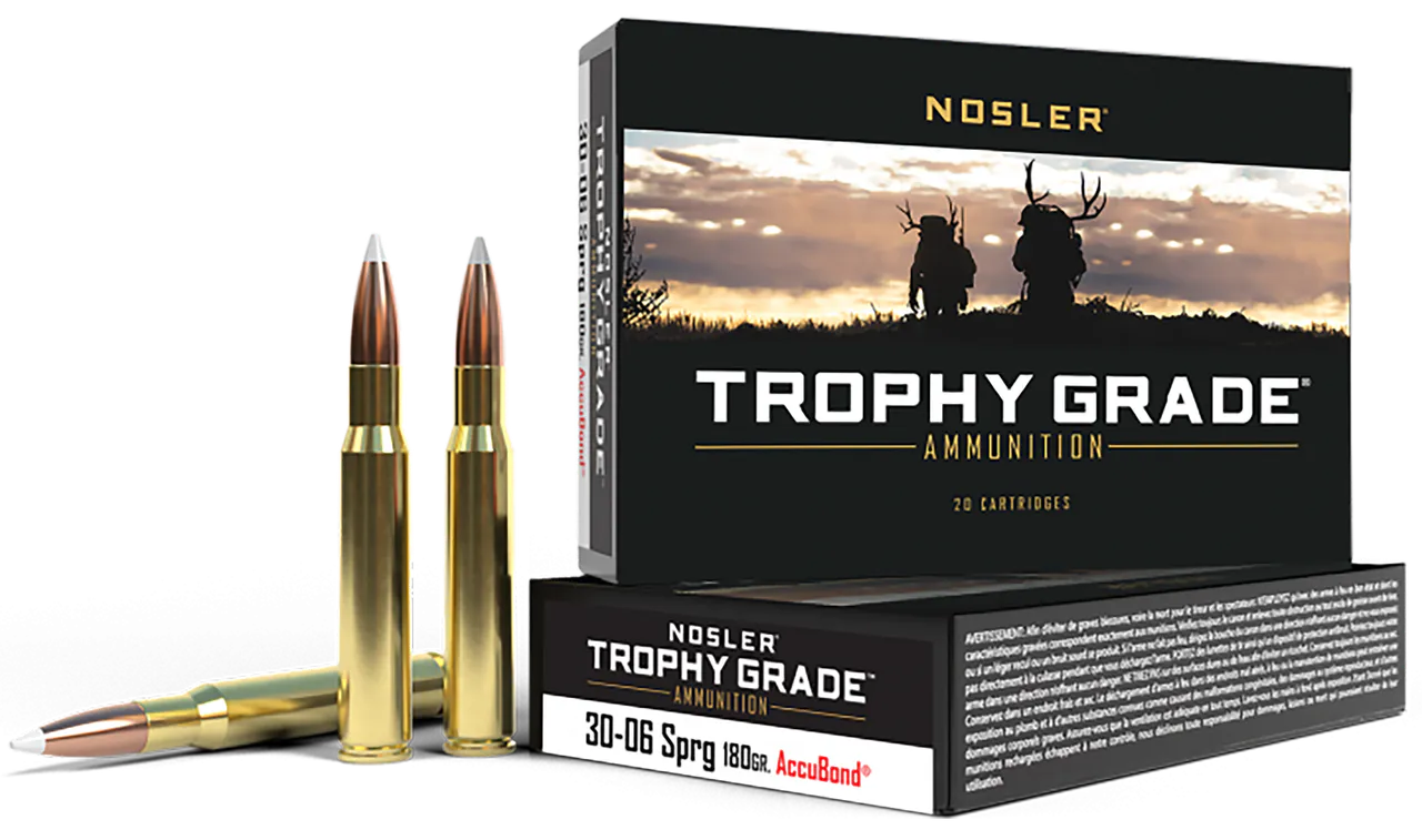 Nosler 46134 Trophy Grade  30-06Springfield 180gr Nosler AccuBond 20 Per Box/10 Case