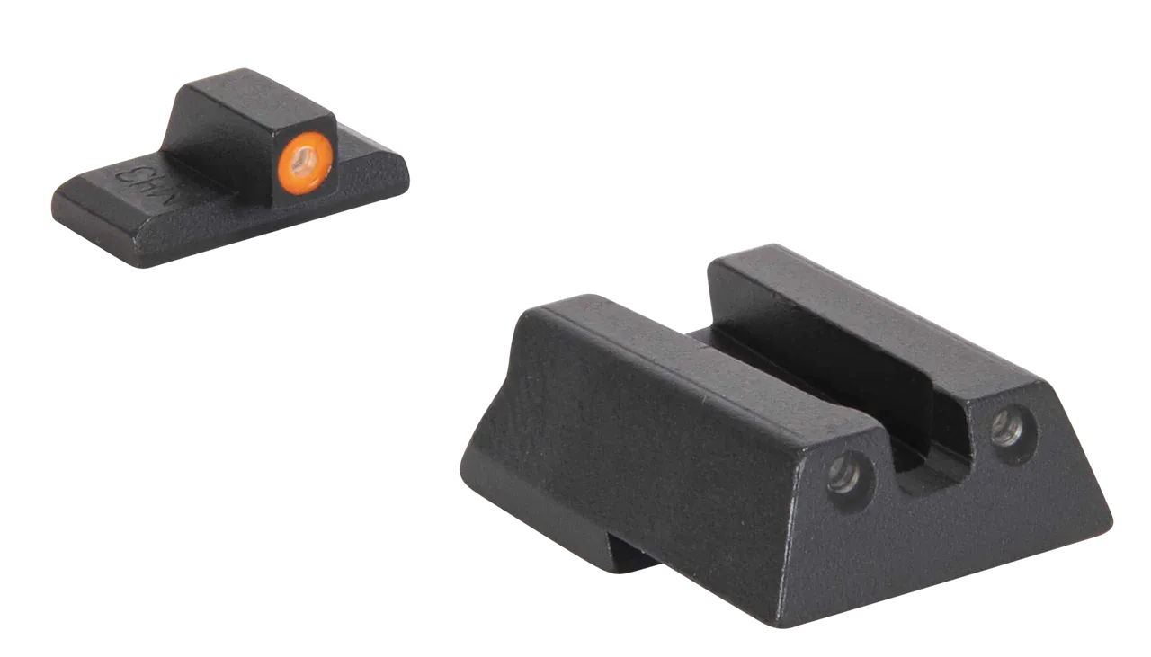 Meprolight USA 415453131 Hyper-Bright  Green Tritium Orange Outline Front Sight-Green Tritium Black Outline Rear Sight HK VP9/HK45/HK45C