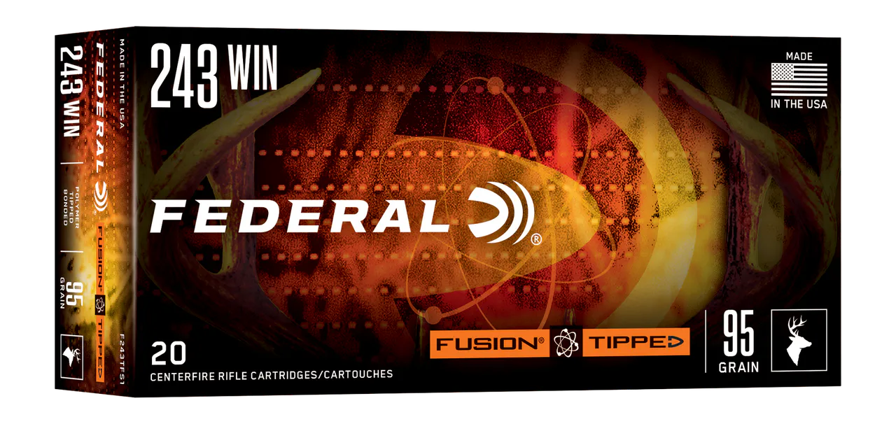 Federal F243TFS1 243Win 95gr Fusion Soft Point 20 Per Box/10 Case