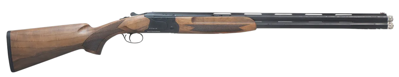 Pointer REXFT912BBW12 FT912 Field Trek Full Size 12 Gauge Break Open 3" 2rd 28" Black Over/Under Vent Rib Barrel, Black Steel Receiver, Fixed Walnut Stock, Ambidextrous