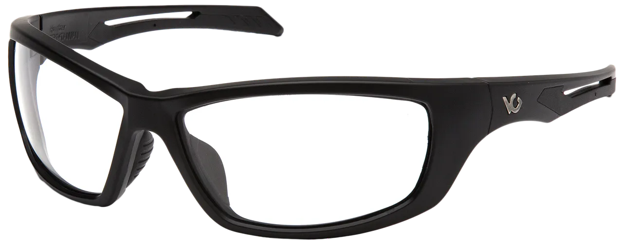 Pyramex VGSB1310T Howitzer Glasses Clear Lens Black Frame