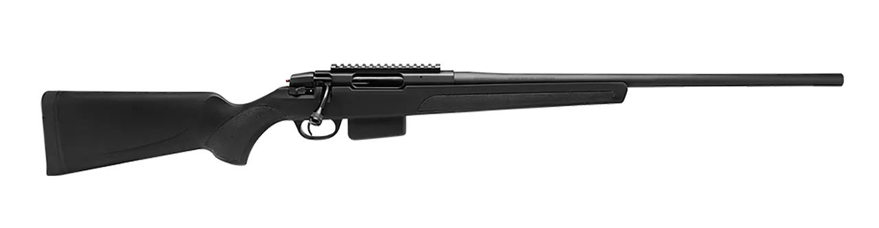 Stevens 18993 334 Bolt Action 270 Win 3+1 20" Black Carbon Steel Receiver Integrated Recoil Lug Ergonomic/Recoil Pad  Synthetic Stock Picatinny Rail Right Hand
