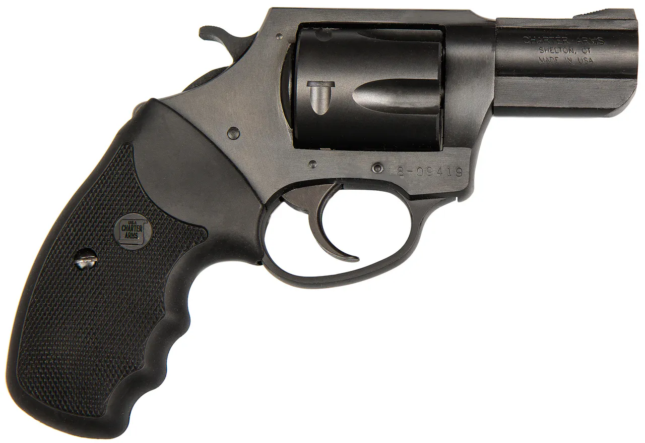 Charter Arms 69920 Pitbull  9mm Luger 5rd, 2.20" Black Nitride Steel Barrel, Cylinder & Frame w/Black Finger Grooved Rubber Grip