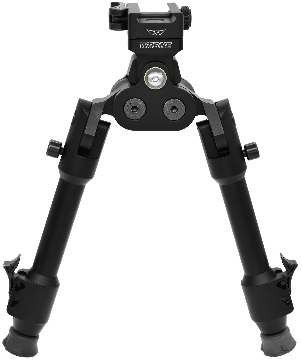 Warne 7923M Skyline Pro Bipod  Black Anodized QD Picatinny Head with Precision Legs