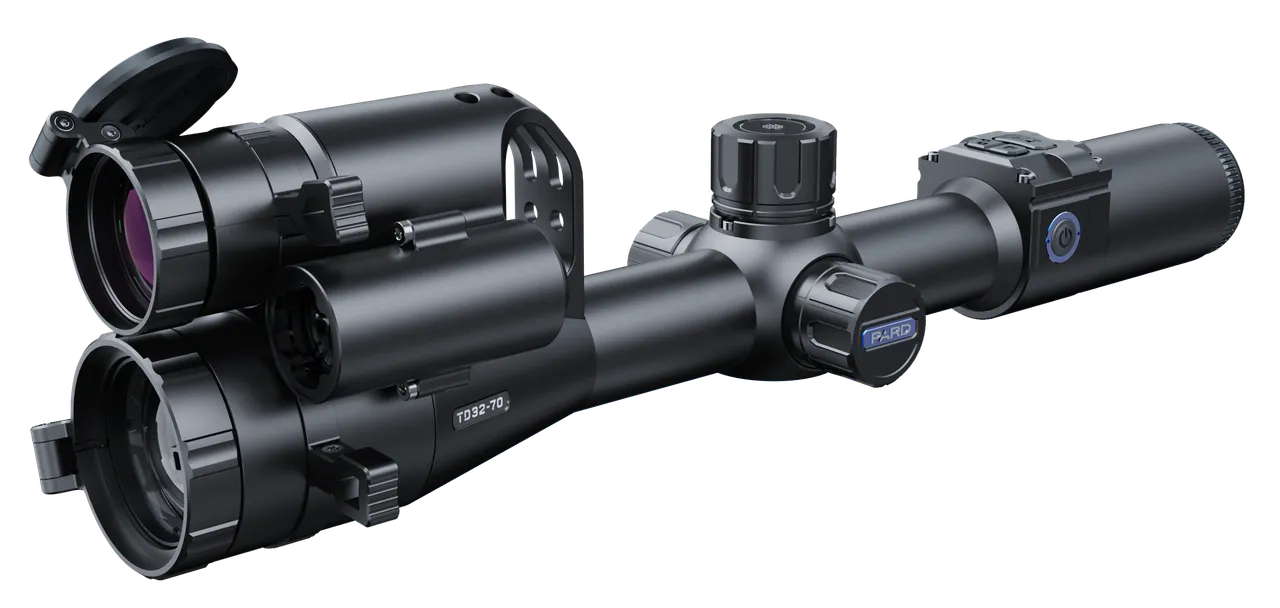 PARD TD3270/850/L/F TD32 Multispectral Thermal Night Vision Rifle Scope Black 3-6.5x 70mm, 35 mm Multi Reticle Features Laser Rangefinder