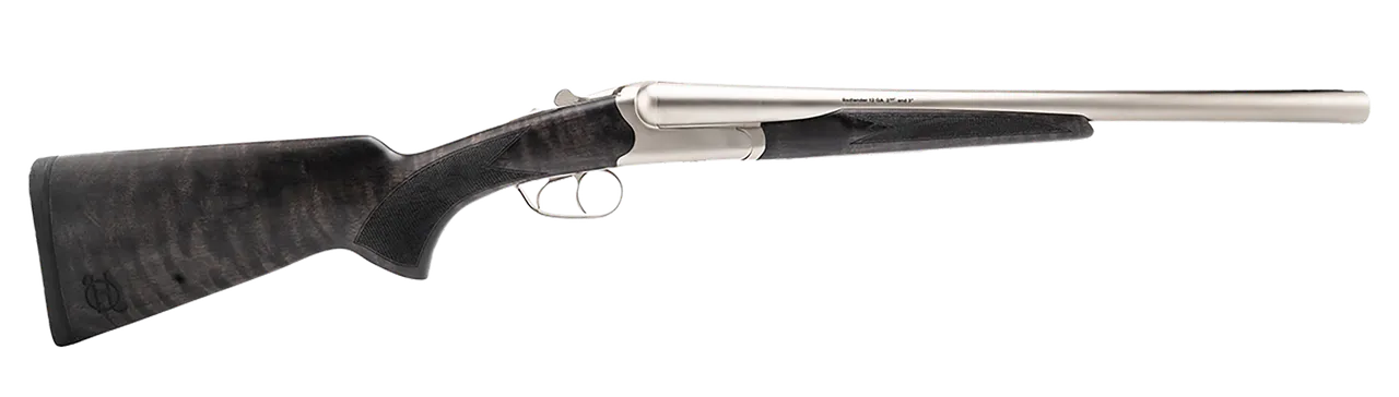 Heritage Mfg BL41018NI Badlander  410 Bore Break Open 2rd 18.50" Nickel Side By Side Barrel & Receiver, Fixed Turkish Walnut Wood Stock