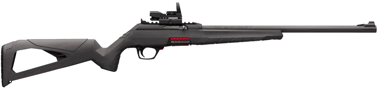 Winchester Repeating Arms 521104102 Wildcat Combo Full Size 22 LR 10+1 18" Matte Blued Sporter Barrel, Picatinny Rail Matte Black Polymer Receiver, Gray Synthetic Stock, Reflex Red Dot, Ambidextrous