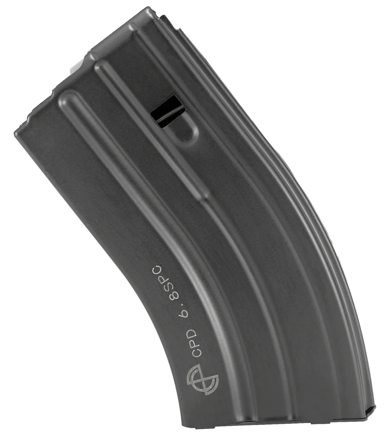 DuraMag 2068041207CPD SS 20rd 22 Nosler/6.8 SPC for AR-15 Black w/ Gray Follower Detachable