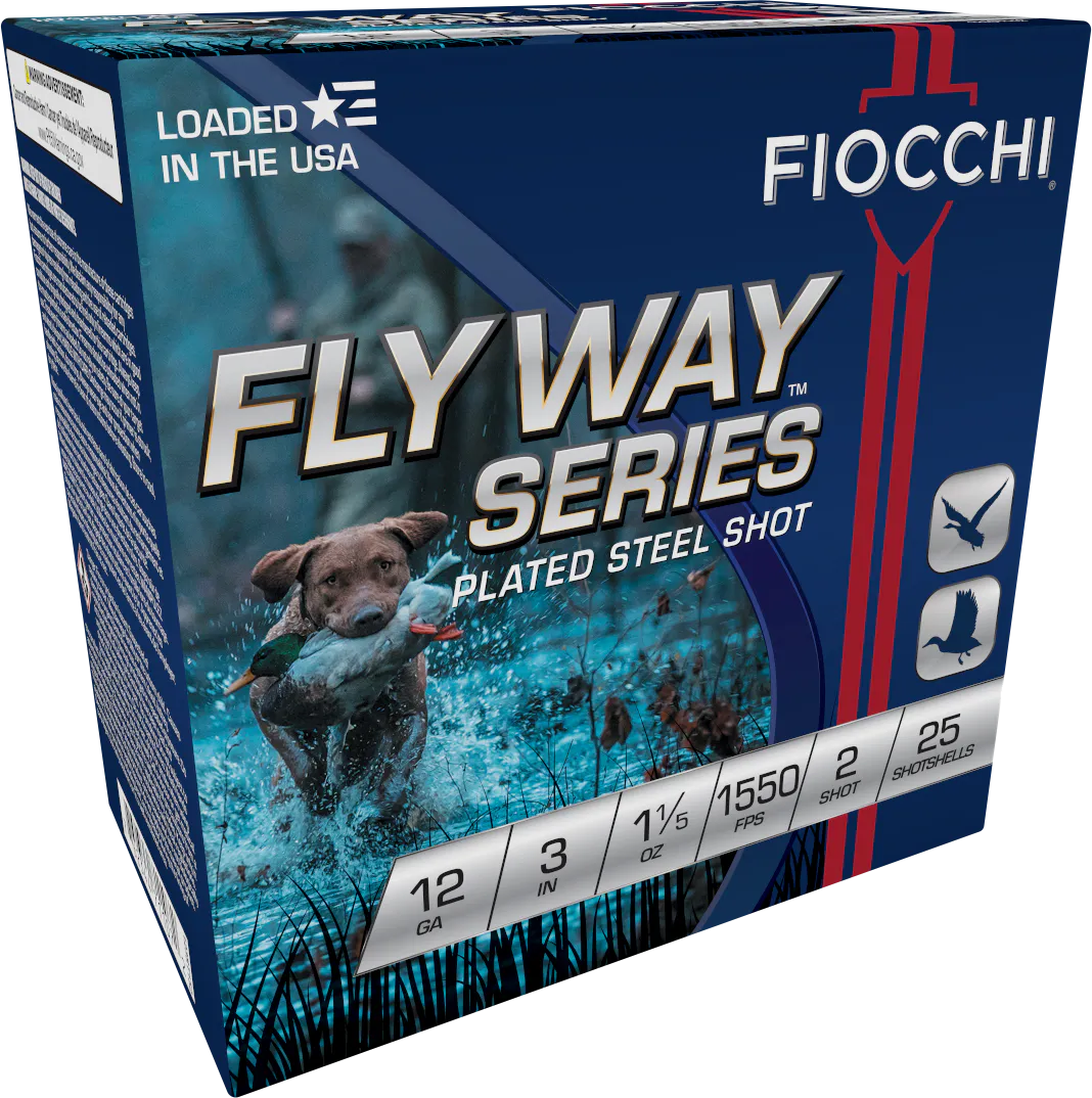 Fiocchi 123ST152 Flyway 12Gauge 3" 1 1/5oz 2Shot 25 Per Box/10 Case
