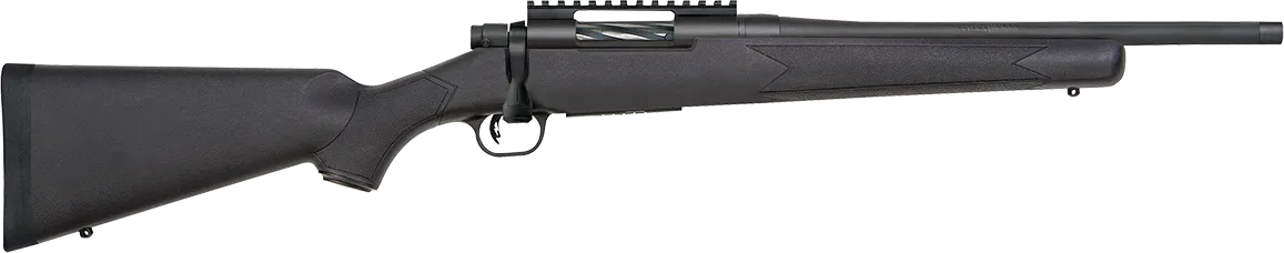 Mossberg 28230 Patriot Carbine 6.5 Creedmoor 5+1 18" Matte Blued Threaded Bull Barrel, Matte Blued Picatinny Rail Receiver, Black Fixed Synthetic Stock