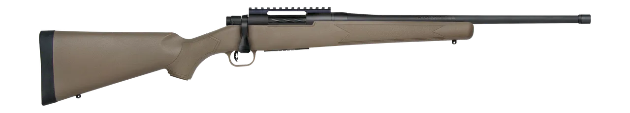 Mossberg 28252 Patriot Predator 450 Bushmaster 4+1 20" Matte Blued Fluted Threaded Barrel, Receiver w/ Picatinny Rail, Flat Dark Earth Fixed Synthetic Stock
