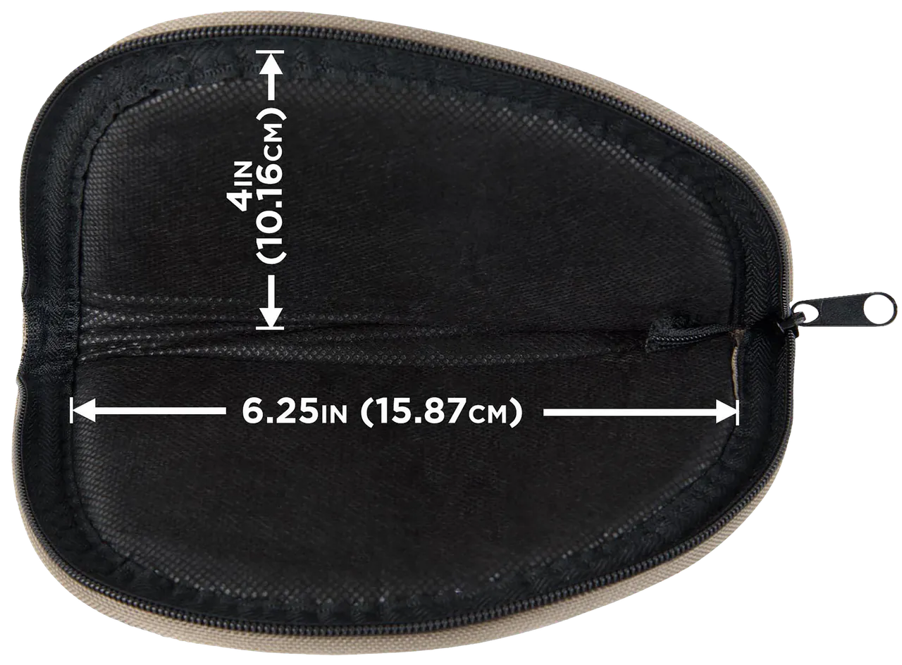 Allen 728 Pistol Case 8" Long Green Earth Tone Holds Handgun Endura