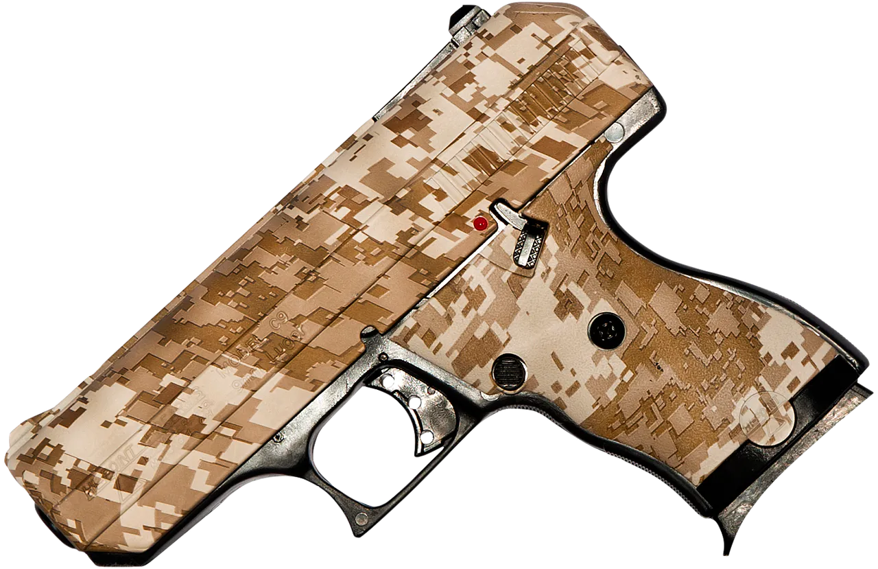 Hi-Point 916DD C9  9mm Luger 8+1, 3.50" Black Steel Barrel, Hydro-Dipped Digital Desert Camo Serrated Steel Slide, Hydro-Dipped Digital Desert Camo Polymer Frame & Grip