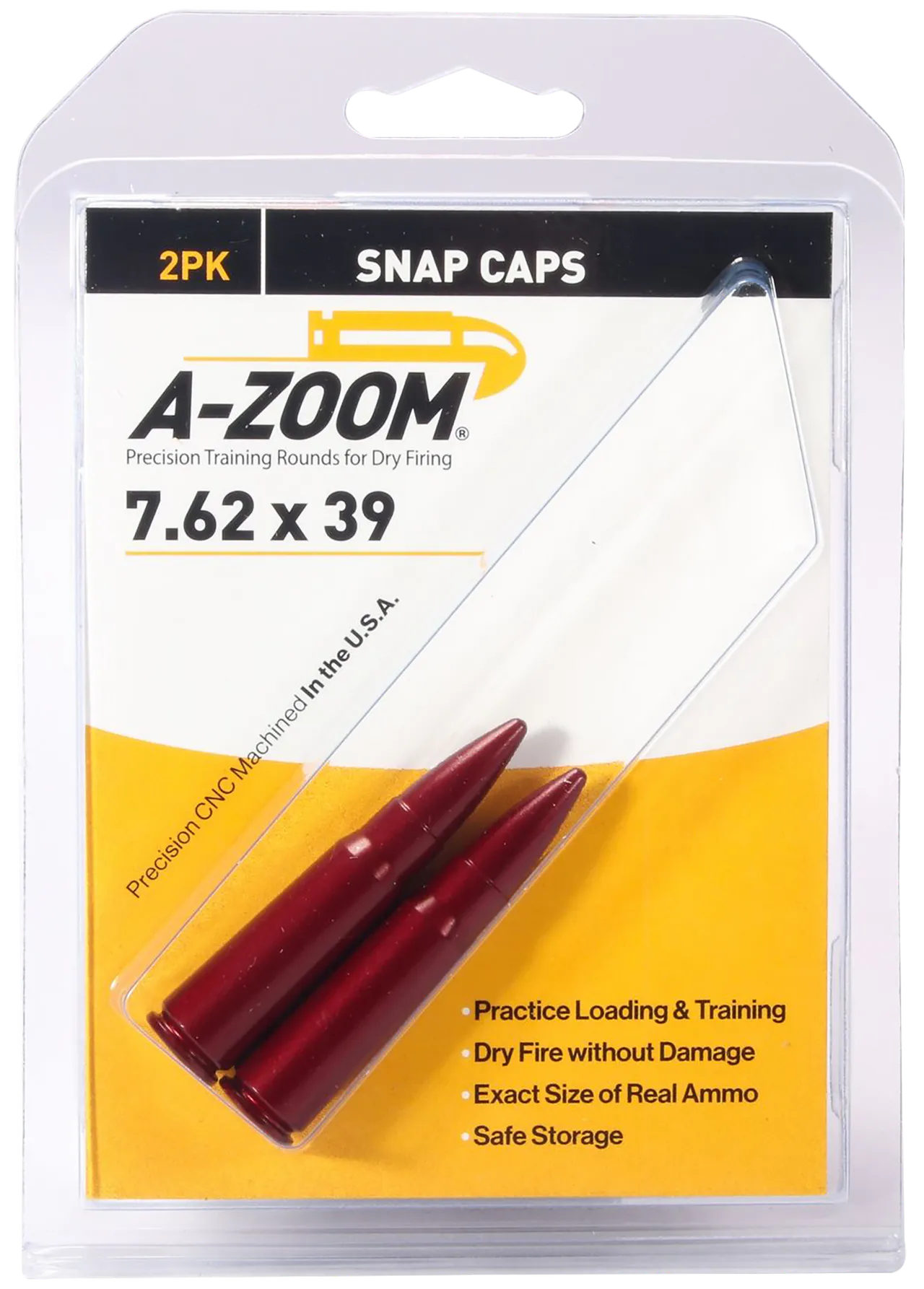 A-Zoom 12234 Rifle Snap Cap 7.62x39mm 2Pack