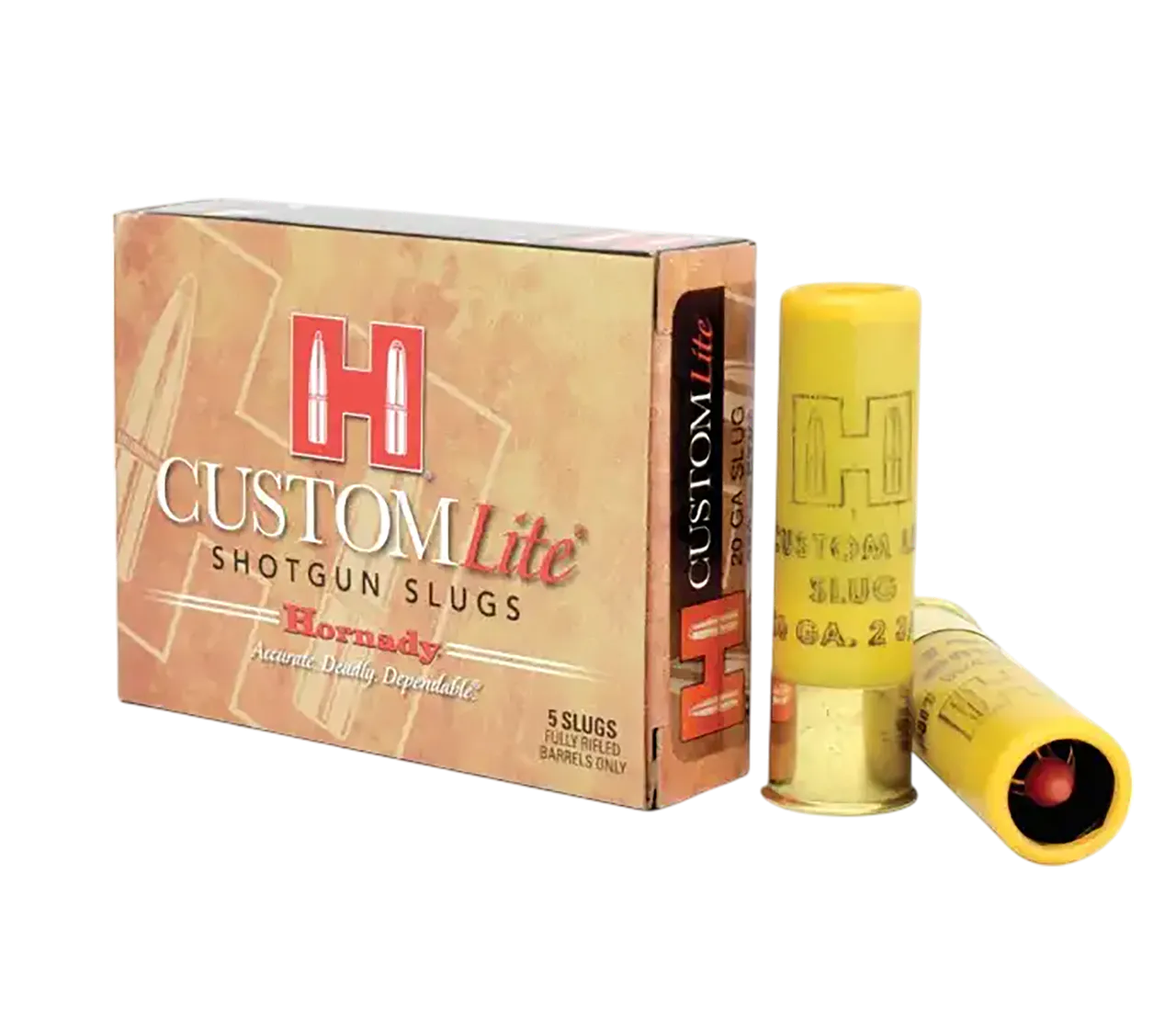 Hornady 86233 Custom Lite  20 Gauge 2.75" FTX Slug Shot 5 Per Box/ 20 Case