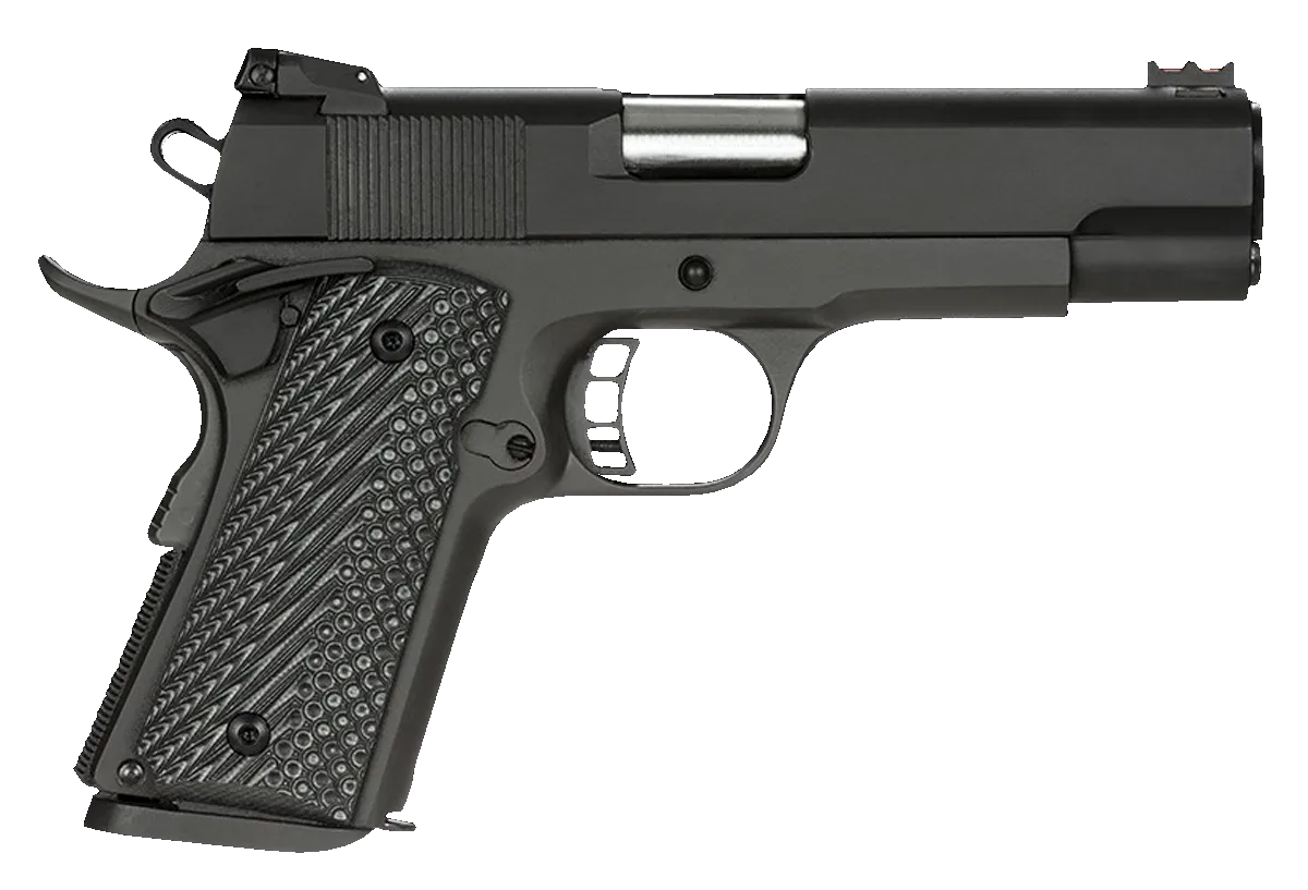 Rock Island 51857 Rock Ultra CCO 45 ACP 7+1 4.20" Button-Rifled Barrel, Black Parkerized Serrated Steel Slide, Black Anodized Aluminum Frame w/Beavertail, G10 Tactical Grip, Right Hand