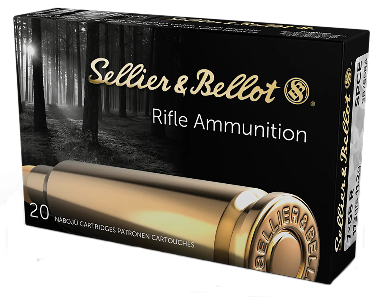 Sellier & Bellot SB765RA Rifle 7x65mmR 173gr Soft Point Cut Through Edge 20 Per Box/20 Case