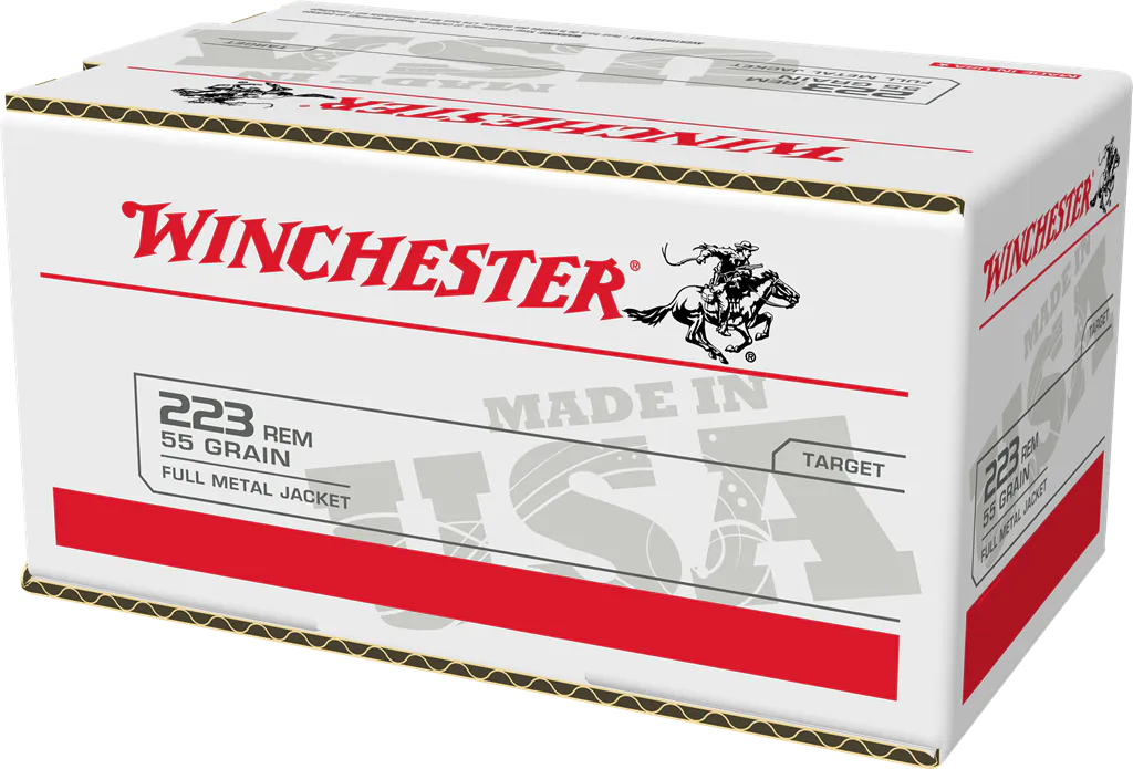 Winchester Ammo W223200 USA 223Rem 55gr Full Metal Jacket 200 Per Bx/4 Case *Value Pack