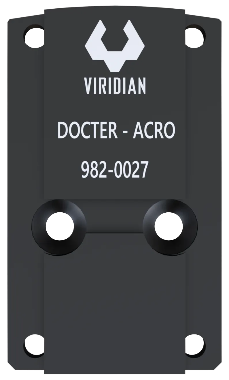 Viridian 9820027 RFX45 Docter Mounting Adapter Black Anodized