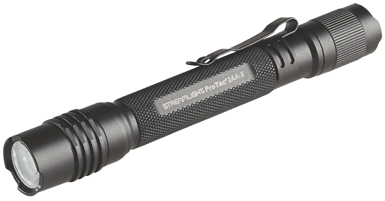 Streamlight 88135 ProTac 2AA-X USB Flashlight  Black Anodized 40/550 Lumens White  LED