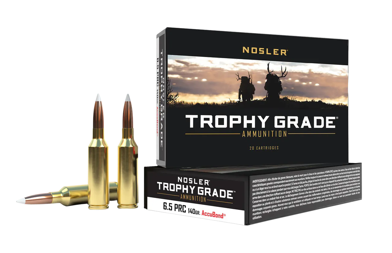 Nosler 61014 Trophy Grade 6.5PRC 140gr Nosler AccuBond 20 Per Box/10 Case