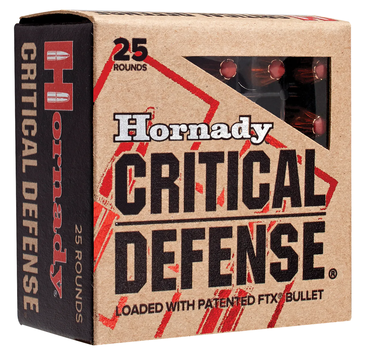 Hornady 90500 Critical Defense 357Mag 125gr Hornady Flex Tip eXpanding 25 Per Box/10 Case
