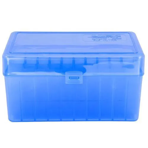 Berry's Mfg 412 Blue Ammo Flip Top Box  Holds 50 Rounds -  .300 Ultra