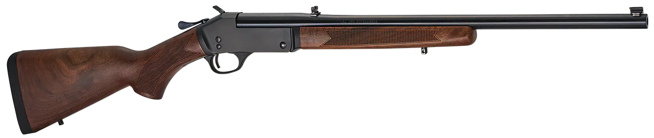 Henry H015360BH Single Shot Full Size 360 Buckhammer 1rd 22" Blued Single Shot Barrel, Blued Drilled & Tapped Stainless Steel Receiver, American Walnut Stock, Right Hand