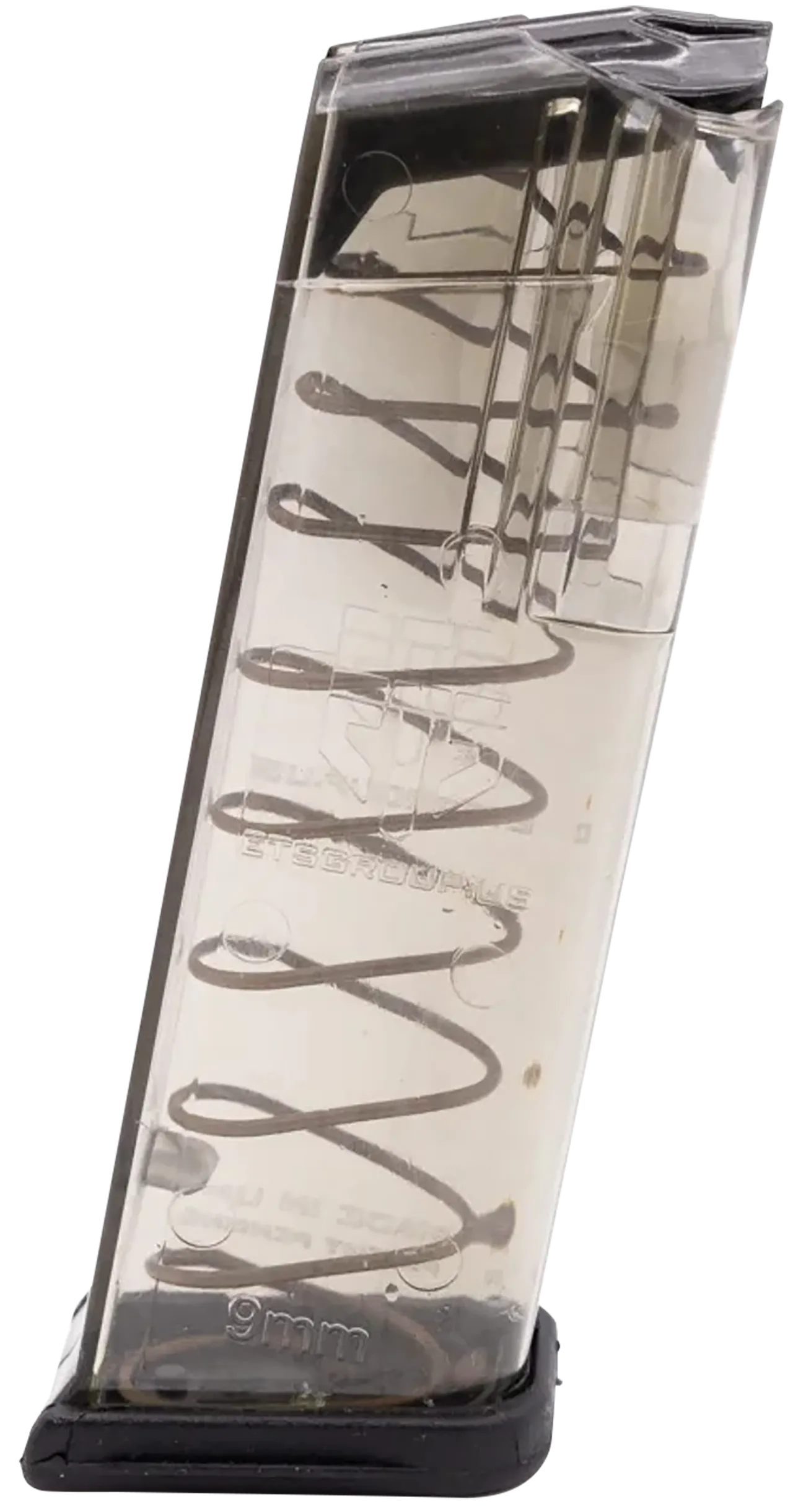 ETS Group GLK19 Pistol Mags  15rd 9mm Luger Compatible w/ Glock 26/19 Gen1-5 Clear Polymer