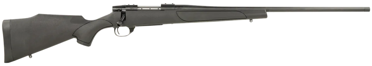 Weatherby VTX223RR4T Vanguard Obsidian Full Size 223 Rem 5+1 24"  Blued #2 Contour Threaded Barrel, Blued Drilled & Tapped Steel Receiver, Black Monte Carlo Synthetic Stock