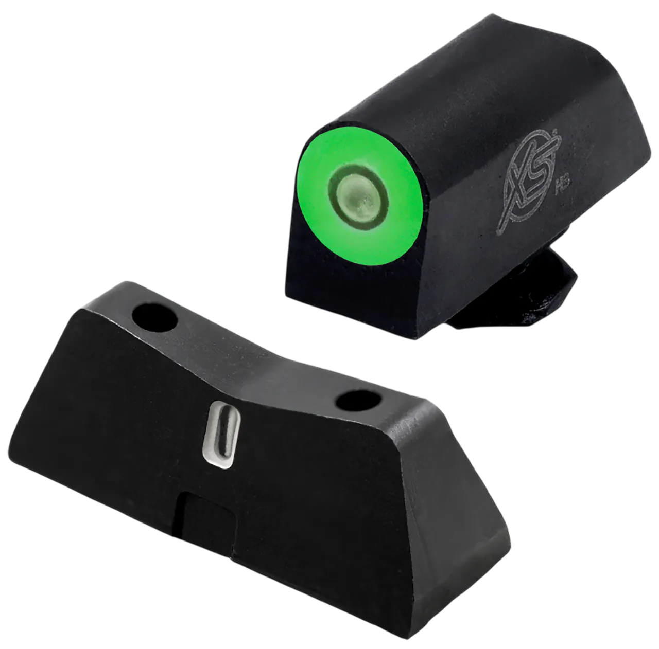 XS Sights GLX201S5G DXT2 Pro Night Sight Set Green Tritium Front/Black Oxide Frame, Compatible w/Glock