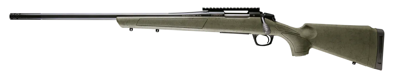 CVA CR3989GLH Cascade XT 6.5 PRC 2+1 24" Graphite Black Cerakote Fluted Threaded Barrel & Receiver w/Picatinny Rail, OD Green w/Black Webbing Adjustable Synthetic Stock, Left Hand