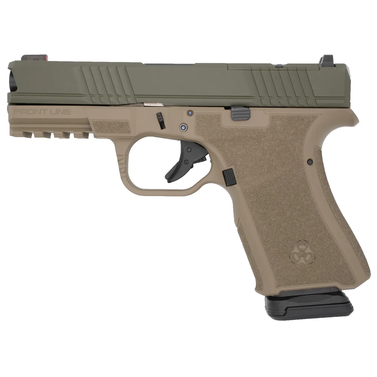 BRO FRONTLINE 9MM 4" 15RD FDE/ODG