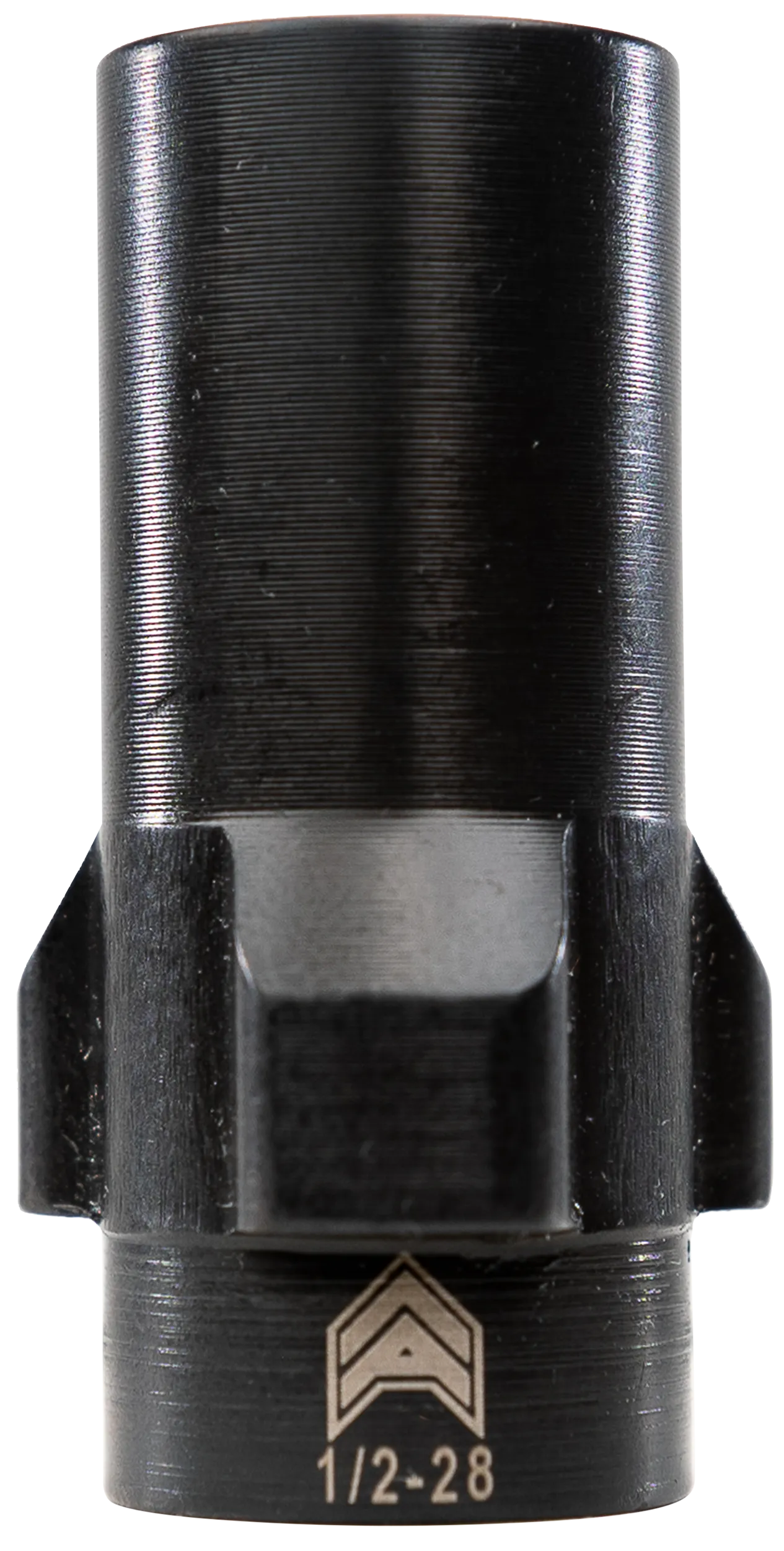 Angstadt Arms AA093LSD28 3-Lug Muzzle Adapter Black Nitride Hardened Steel 1/2x28 Threads 1.42" 9mm Luger