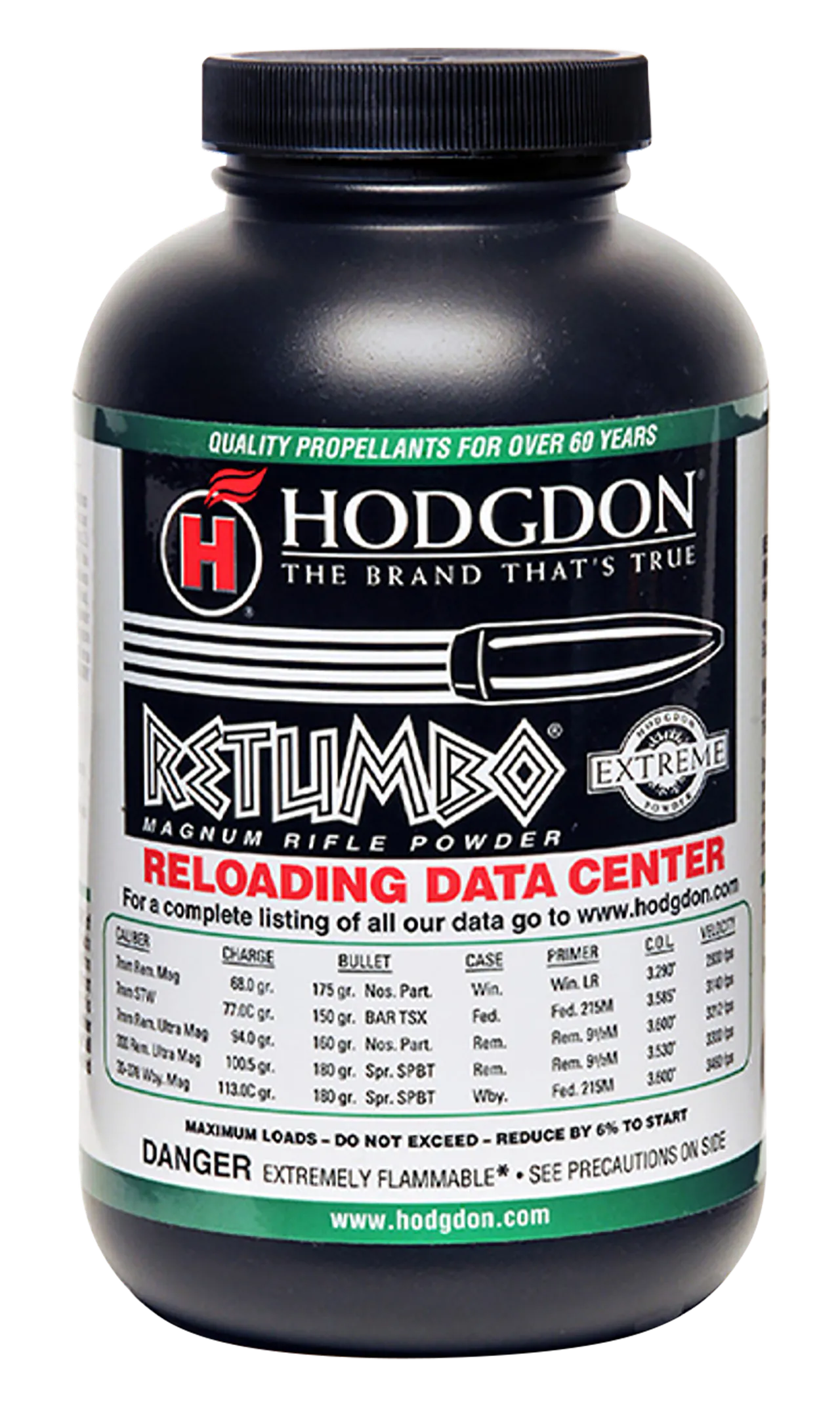 Hodgdon RET1 Extreme Retumbo Magnum Rifle 1 lb