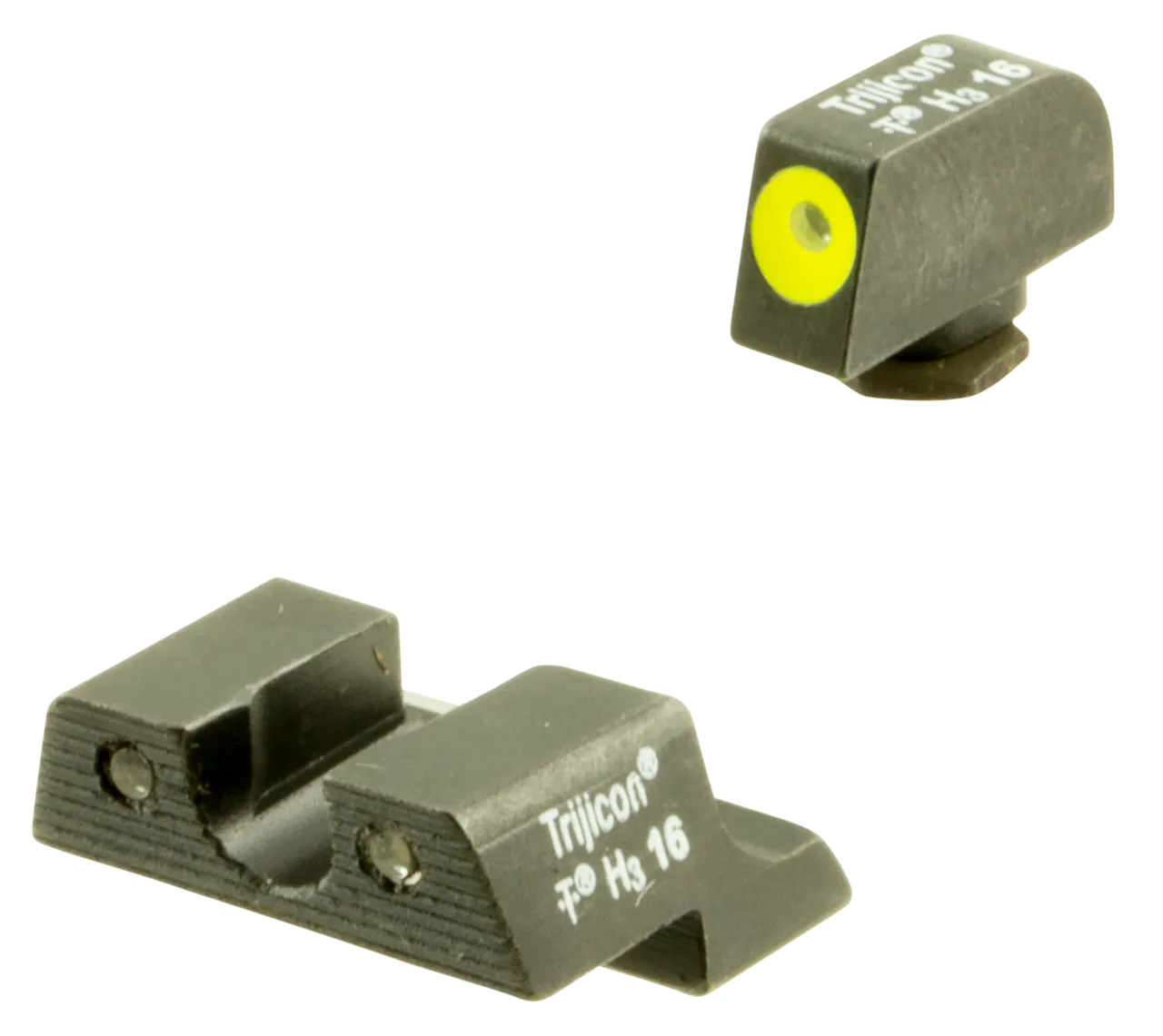 Trijicon 600784 HD Night Sights Green/Tritium Yellow Outline Front Sight-Green Tritium Black Outline Rear Sight Glock 42/43 Small Frame